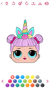 Cute Dolls Gliter Coloring Pages<span>(Mod APK)</span> screenshot image 2_Popularmodapk.com