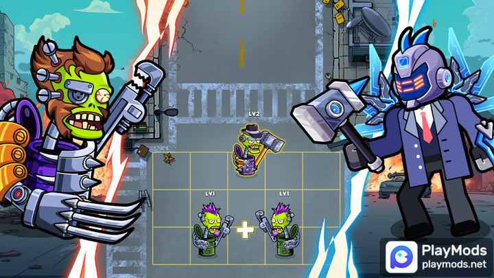 Merge War: Zombie vs Cybermen<span>(unlimited money)</span> screenshot image 2_Popularmodapk.com