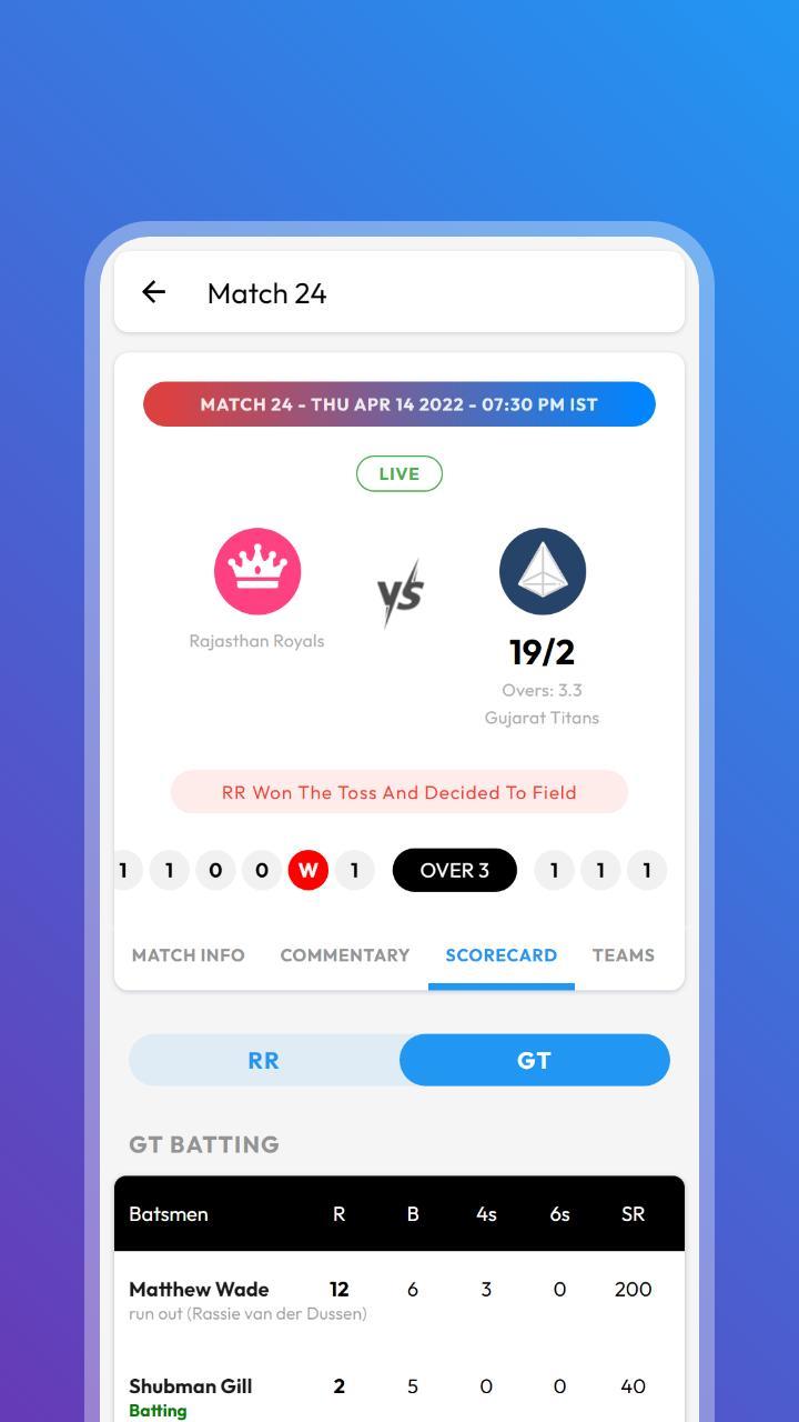 IPL 2022 Schedule & Live Score screenshot image 10_Popularmodapk.com