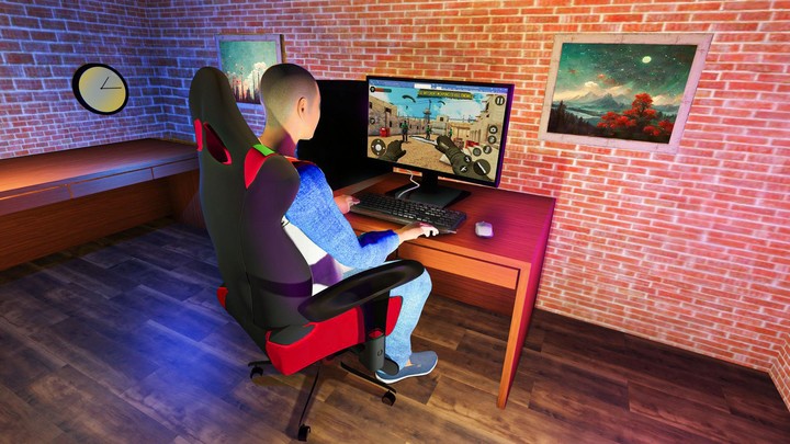 Internet Cyber Cafe Job Sim screenshot image 1_Popularmodapk.com