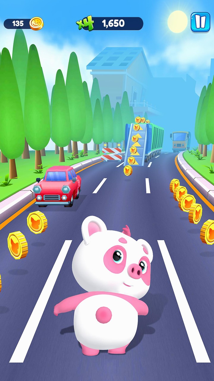 Piggy Panda Run: Fun Game screenshot image 1_Popularmodapk.com