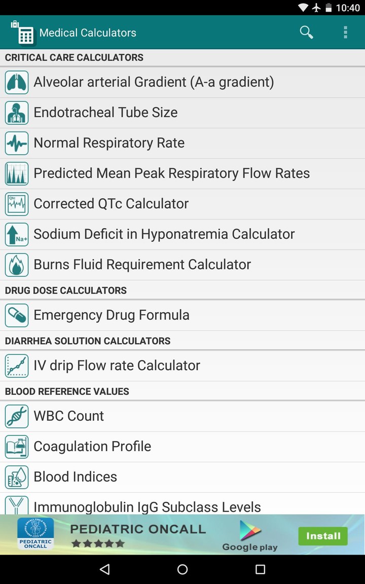 Medical Calculators screenshot image 16_Popularmodapk.com