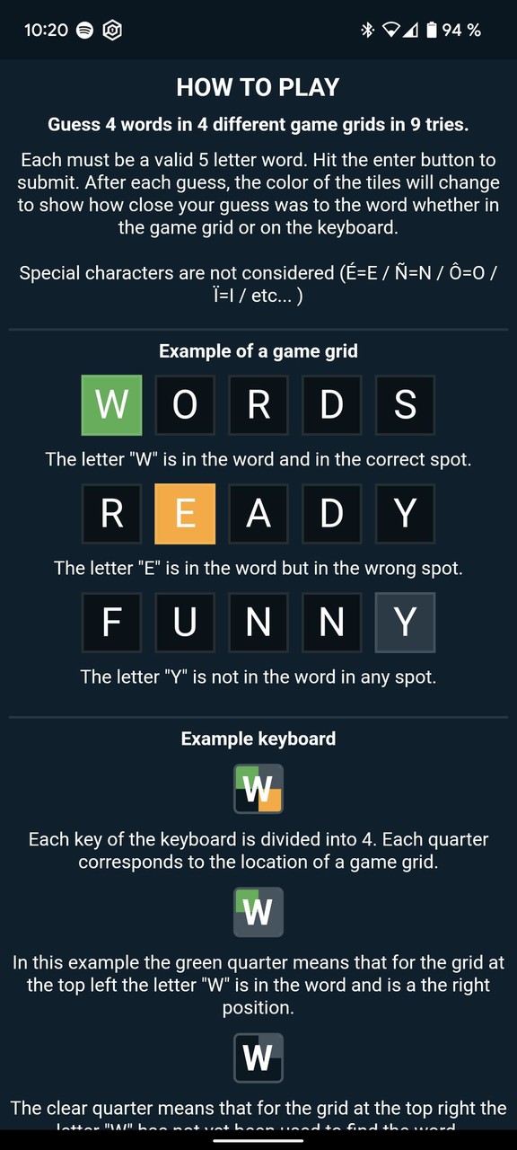 Quordle - Daily Word Game screenshot image 3_Popularmodapk.com