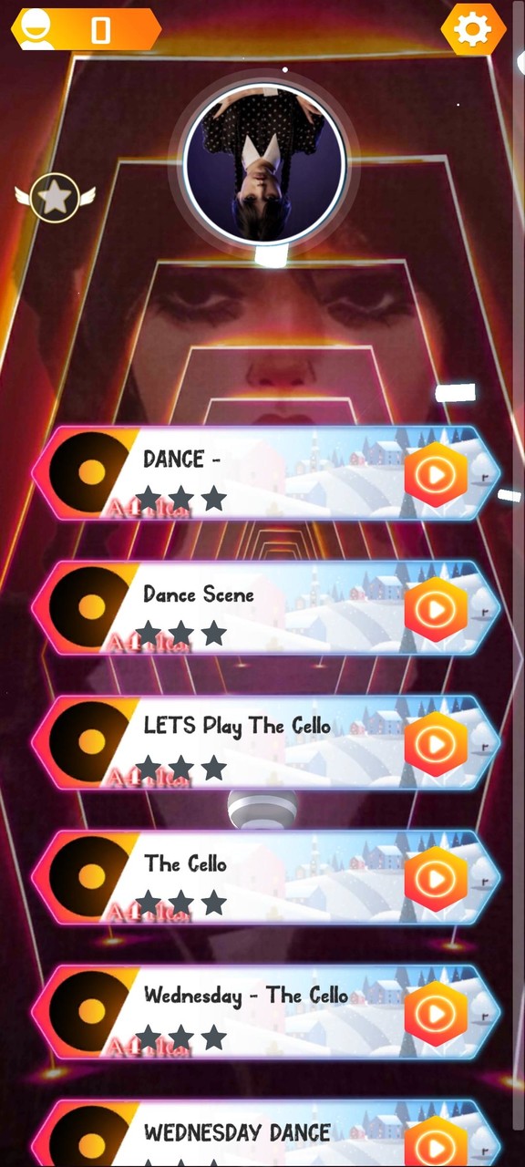 Wednesday Adams Piano hop game screenshot image 3_Popularmodapk.com