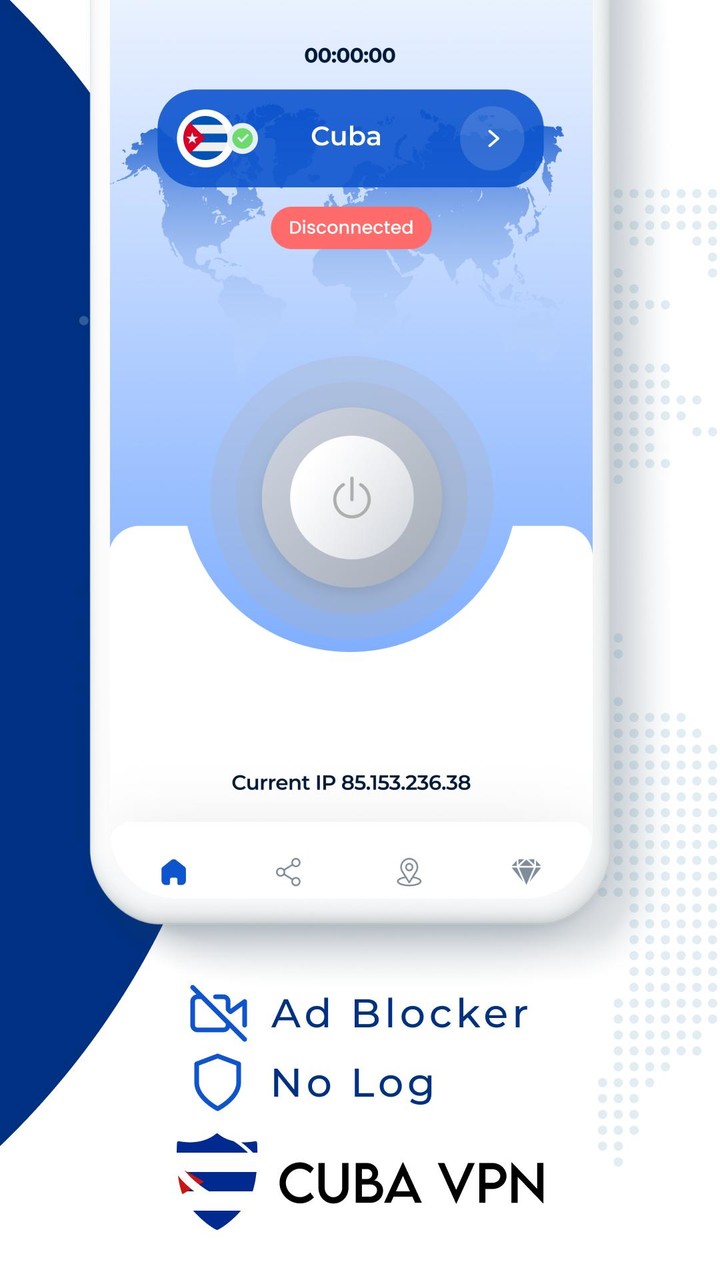 VPN Cuba - Get Cuba IP screenshot image 2_Popularmodapk.com