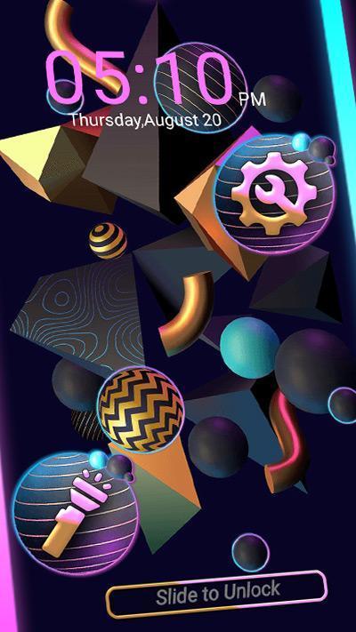 3D Shapes Launcher Theme screenshot image 5_Popularmodapk.com