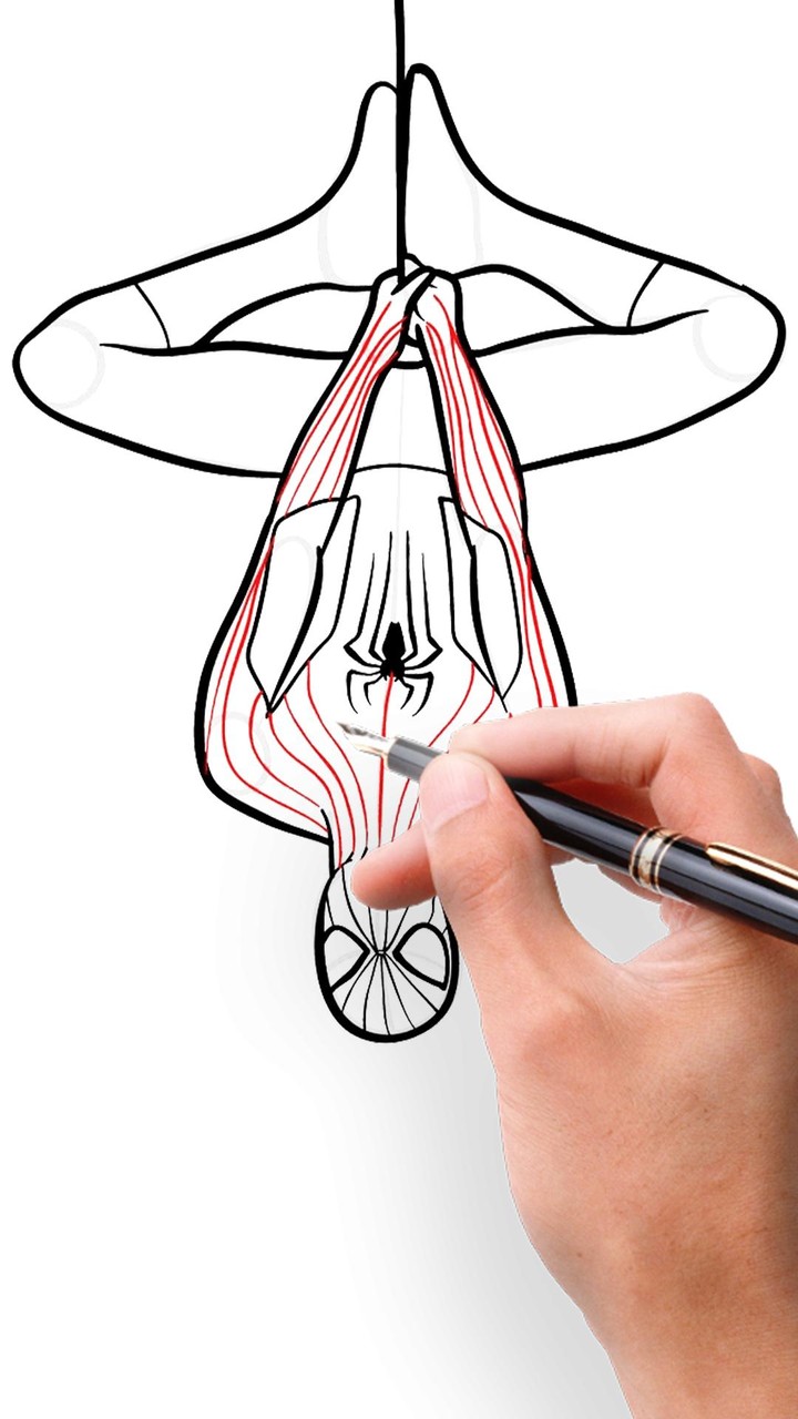 Draw Spider Superhero Man screenshot image 3_Popularmodapk.com