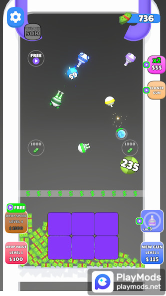 Guns and Bounce<span>(Unlimited Money)</span> screenshot image 2_Popularmodapk.com