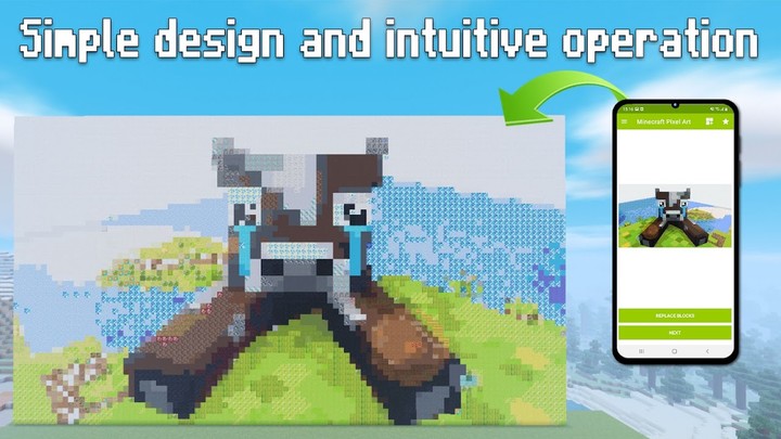 PixelArt Photos for Minecraft screenshot image 1_Popularmodapk.com