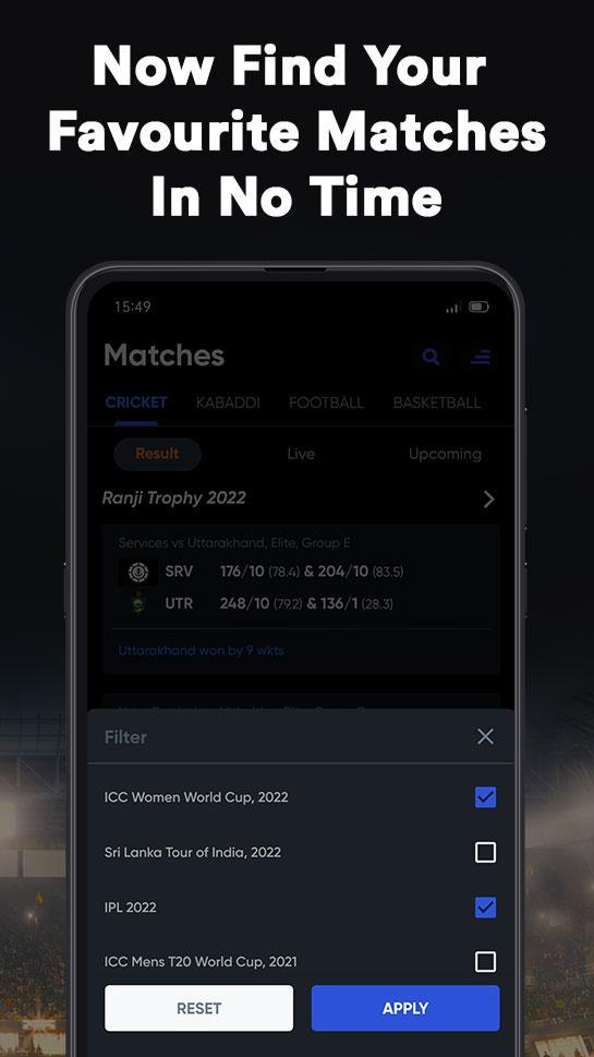 SportsTiger Live Score & News screenshot image 3_Popularmodapk.com