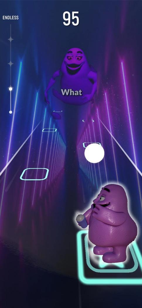 The Grimace Shake Tiles Hop 3D screenshot image 4_Popularmodapk.com