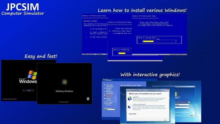 JPCSIM - PC Windows Simulator screenshot image 1_Popularmodapk.com