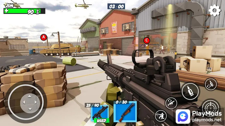 FPS Police Gun Game: PIXEL War<span>(Unlimited Money)</span> screenshot image 4_Popularmodapk.com
