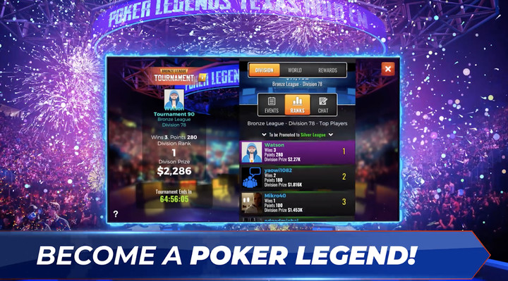 Poker Legends - Texas Hold'em screenshot image 10_Popularmodapk.com