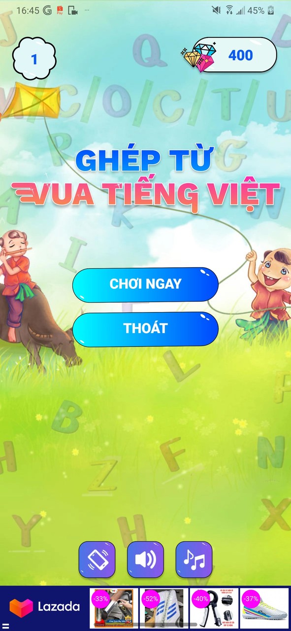 Vua Tiếng Việt - Ghép Câu Từ screenshot image 1_Popularmodapk.com