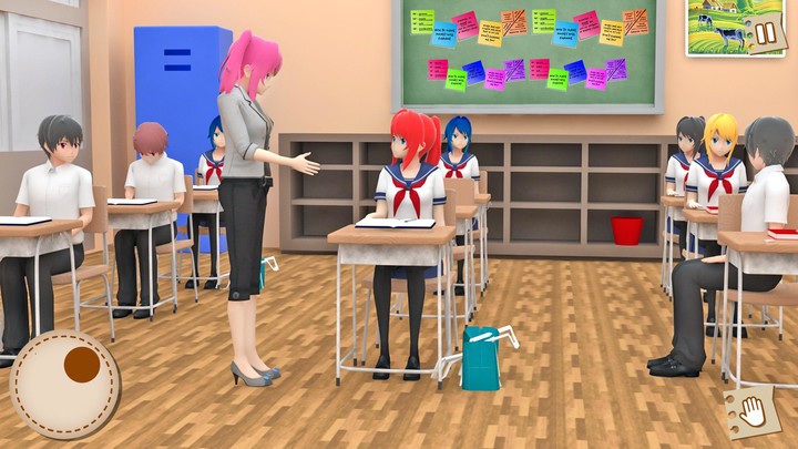 Anime Teacher School Simulator screenshot image 4_Popularmodapk.com