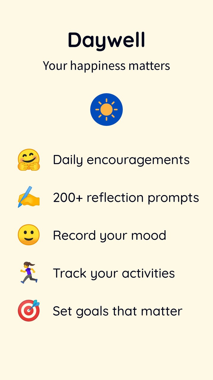 Daywell: Mood, Journal & Goals screenshot image 4_Popularmodapk.com