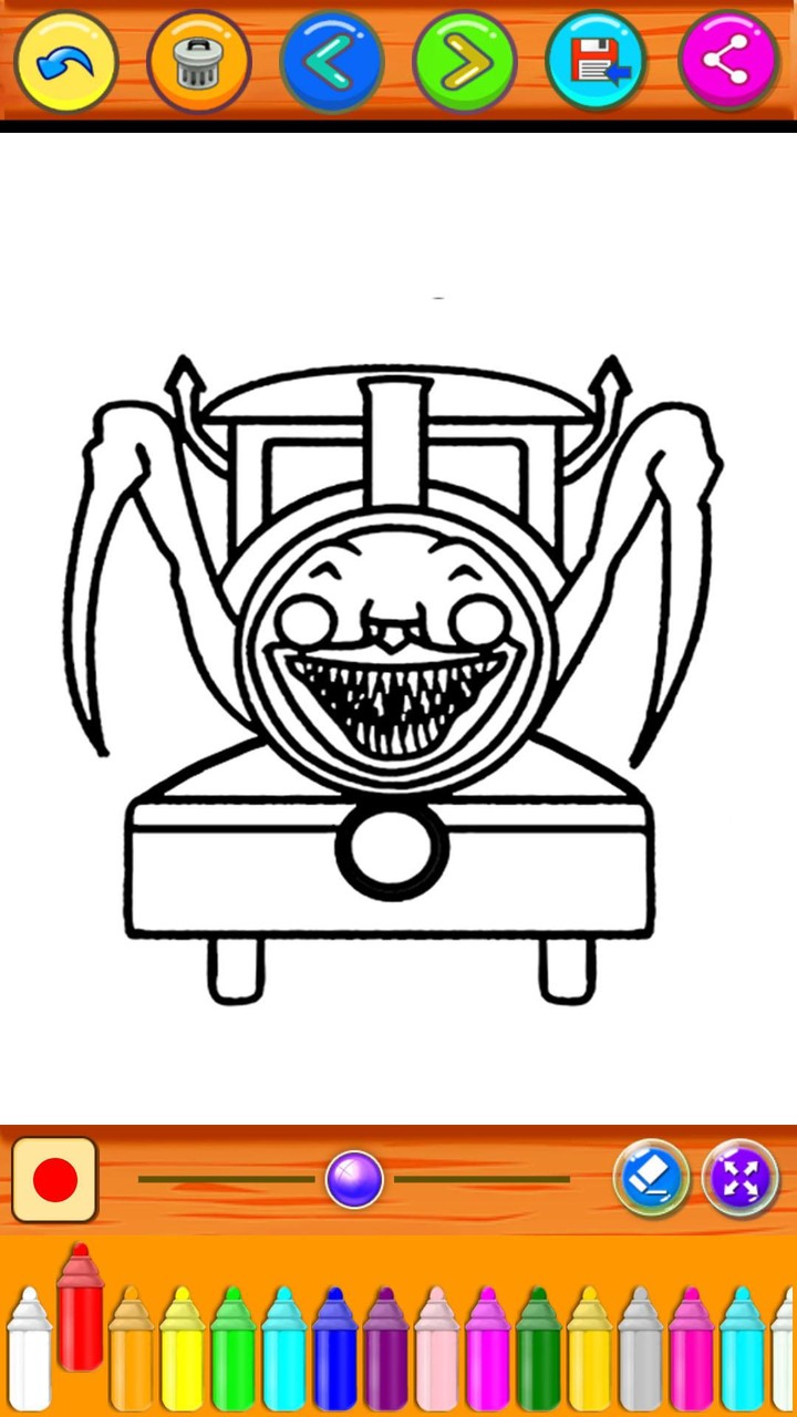 Choo Charlie Coloring Book screenshot image 1_Popularmodapk.com