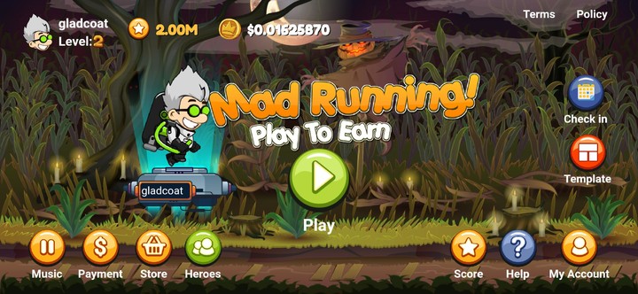 Mad Running - Play To Earn screenshot image 1_Popularmodapk.com