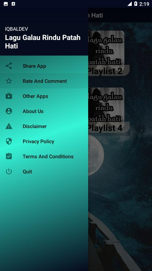 Lagu Sedih Galau Dan Rindu screenshot image 5_Popularmodapk.com