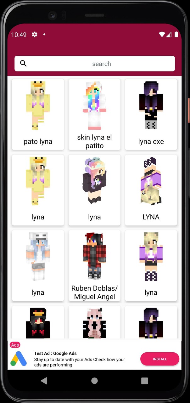 Skin de Lyna Para Minecraft screenshot image 3_Popularmodapk.com