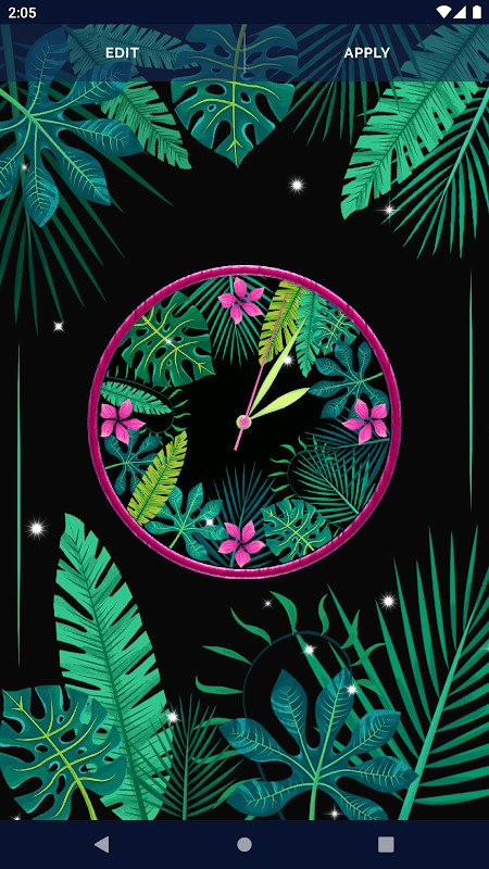 Black Jungle Forest Clock screenshot image 2_Popularmodapk.com