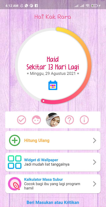 Kalkulator Haid dan Ovulasi screenshot image 2_Popularmodapk.com