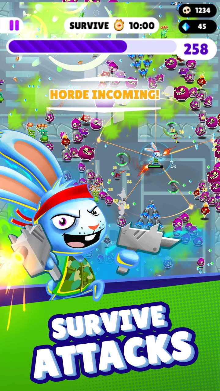 Rabbits vs Monsters: Survival screenshot image 4_Popularmodapk.com