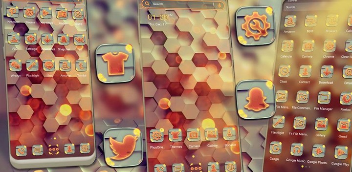 3D Hexagon Theme screenshot image 10_Popularmodapk.com
