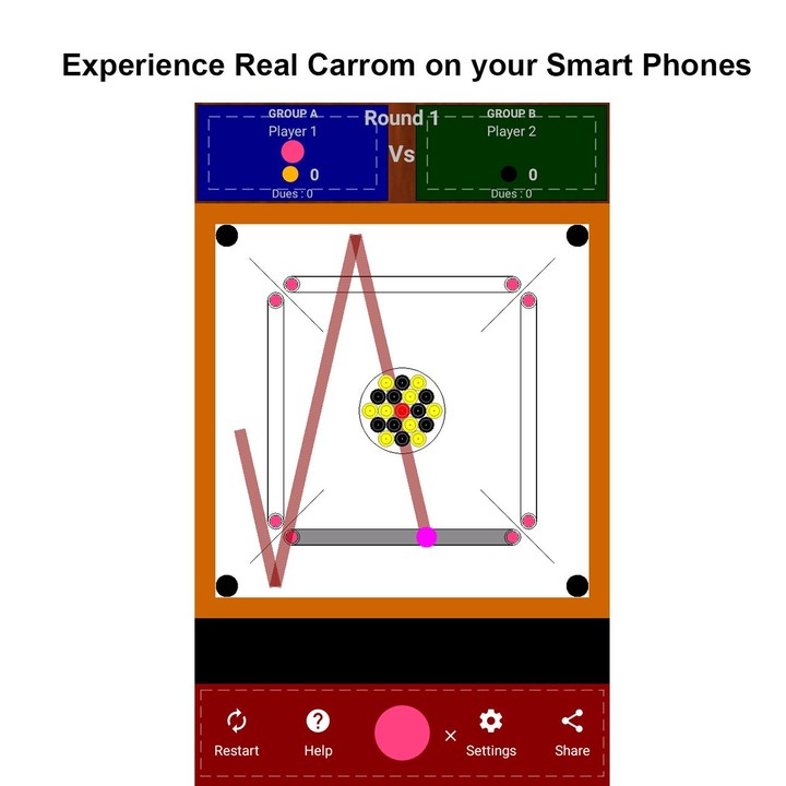 Carrom screenshot image 4_Popularmodapk.com