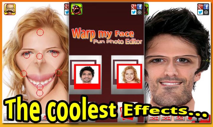 Warp My Face: Fun Photo Editor screenshot image 1_Popularmodapk.com