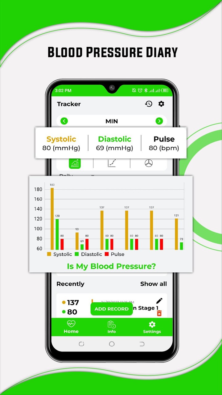 Blood Pressure Diary, BP Chart screenshot image 4_Popularmodapk.com