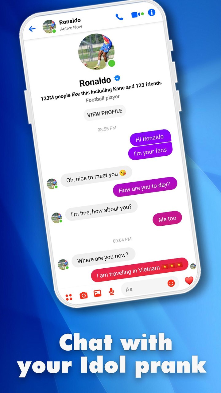 Fake Chat - Messenger Prank screenshot image 2_Popularmodapk.com