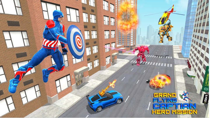 Grand Captain Superhero Rescue screenshot image 7_Popularmodapk.com