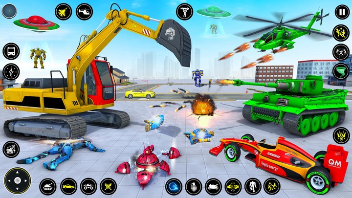 Monster Crane robot Car Games screenshot image 2_Popularmodapk.com