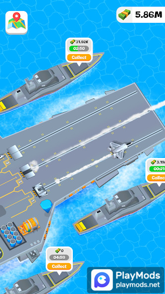 Idle Aircraft Carrier<span>(unlimited money)</span> screenshot image 3_Popularmodapk.com