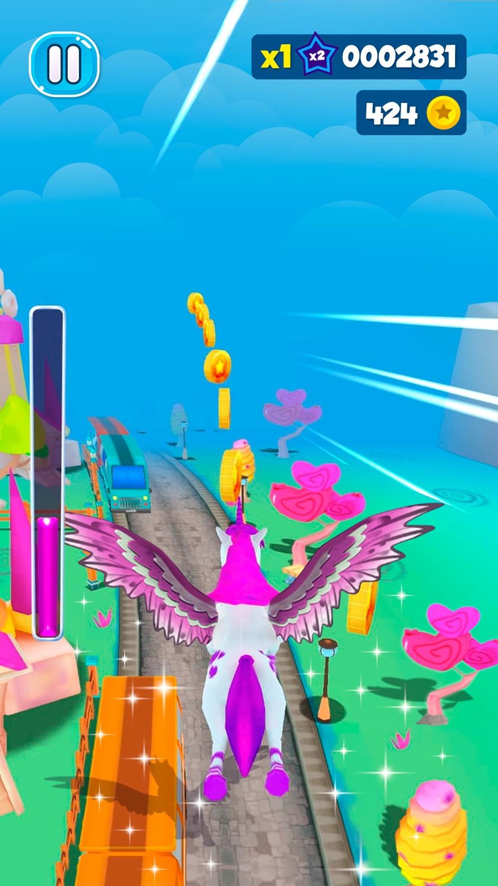 Unicorn Dash: Fun Runner 2 screenshot image 1_Popularmodapk.com