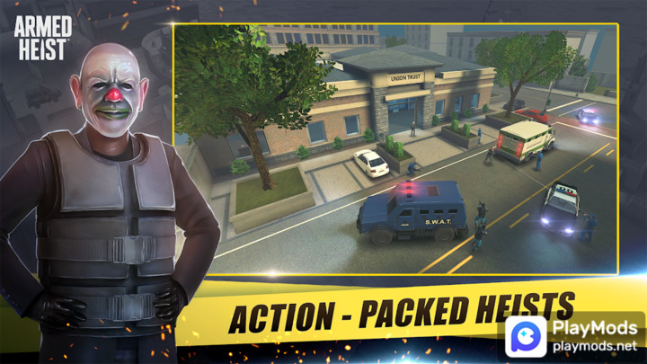 Armed Heist: Shooting games<span>(Immortality/No Recoil)</span> screenshot image 1_Popularmodapk.com