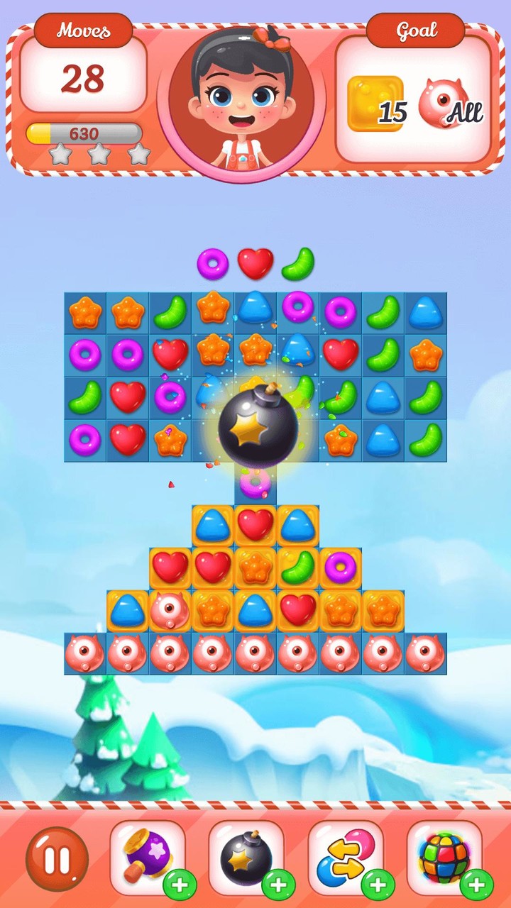 CandyRush - Match 3 Game screenshot image 2_Popularmodapk.com
