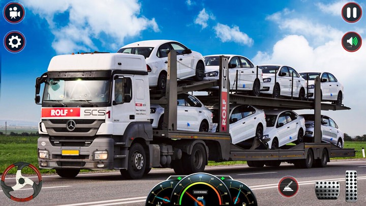 US Car Transport Cargo Trailer screenshot image 2_Popularmodapk.com