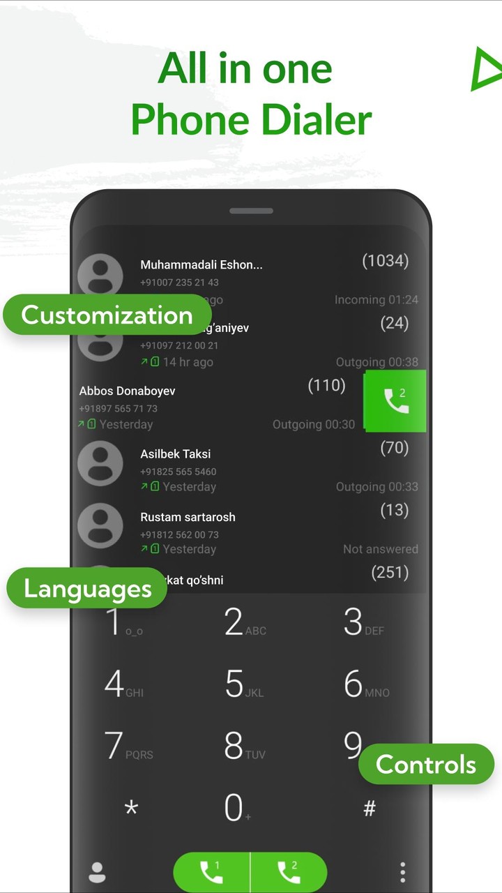 ExDialer - Phone Dialer App screenshot image 10_Popularmodapk.com