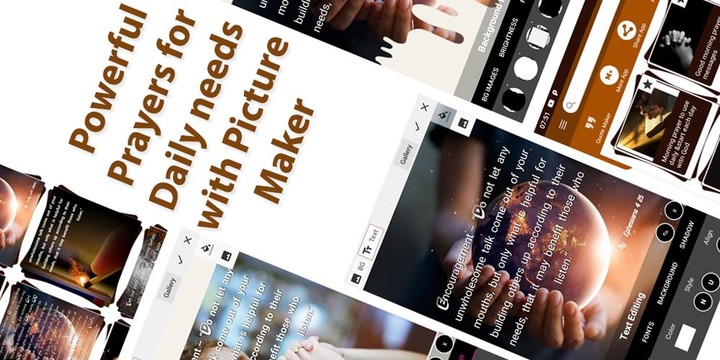 Powerful prayers for daily need with picture maker screenshot image 1_Popularmodapk.com