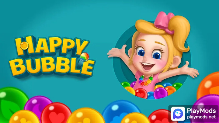 Happy Bubble: Shoot n Pop<span>(Auto Win)</span> screenshot image 1_Popularmodapk.com