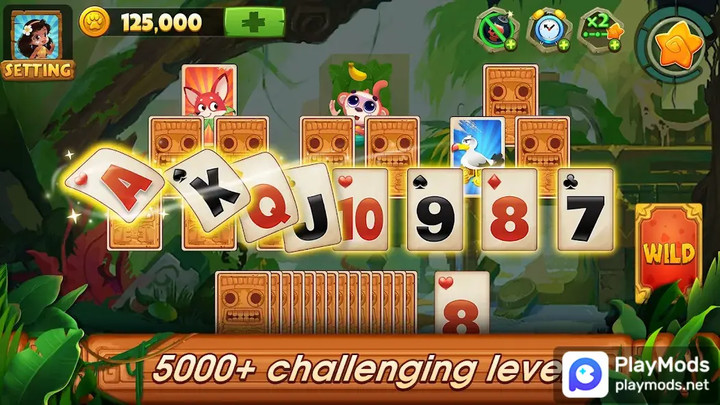 Solitaire Tripeaks: Card Games<span>(No Ads)</span> screenshot image 1_Popularmodapk.com