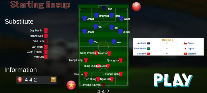 Vòng loại World cup 2022 screenshot image 5_Popularmodapk.com