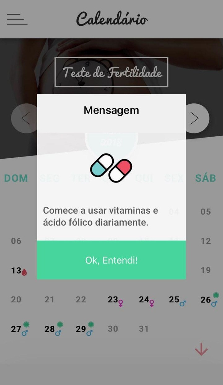 Teste de Fertilidade screenshot image 3_Popularmodapk.com
