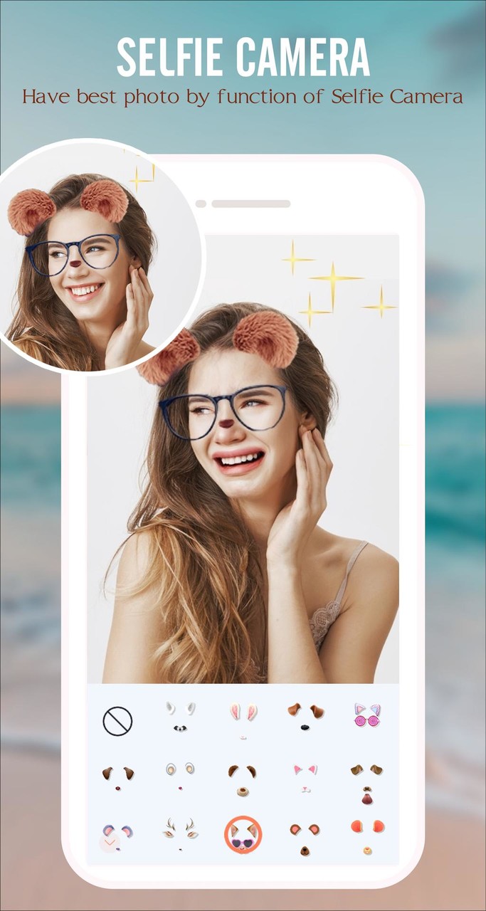 Crying Face Filter Camera screenshot image 1_Popularmodapk.com