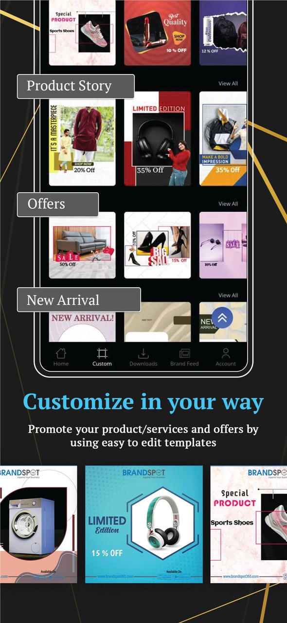 Brandspot365: Poster Maker screenshot image 4_Popularmodapk.com