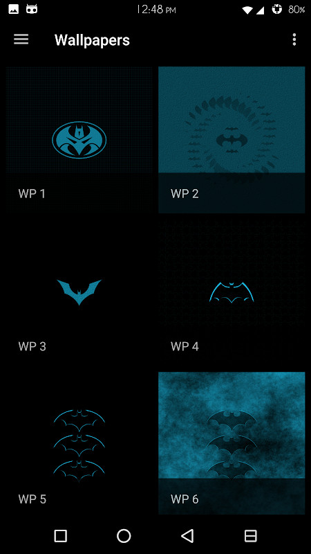 Blue Holo Batcons Icon Skins screenshot image 4_Popularmodapk.com