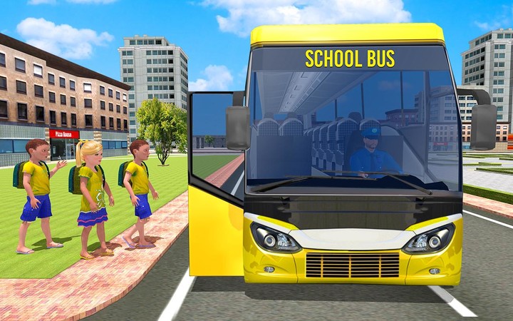 School Bus Driving Games 3D screenshot image 1_Popularmodapk.com